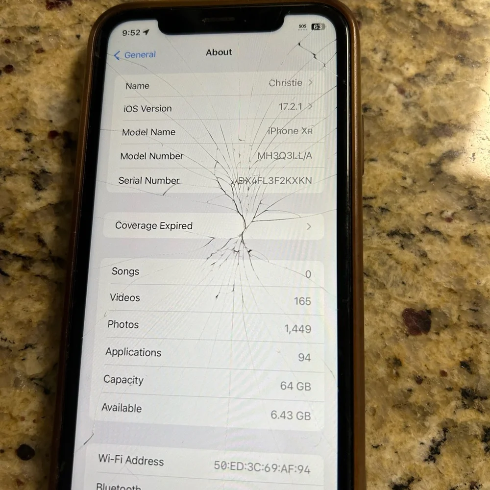 Apple iPhone XR with Black Screen Protector